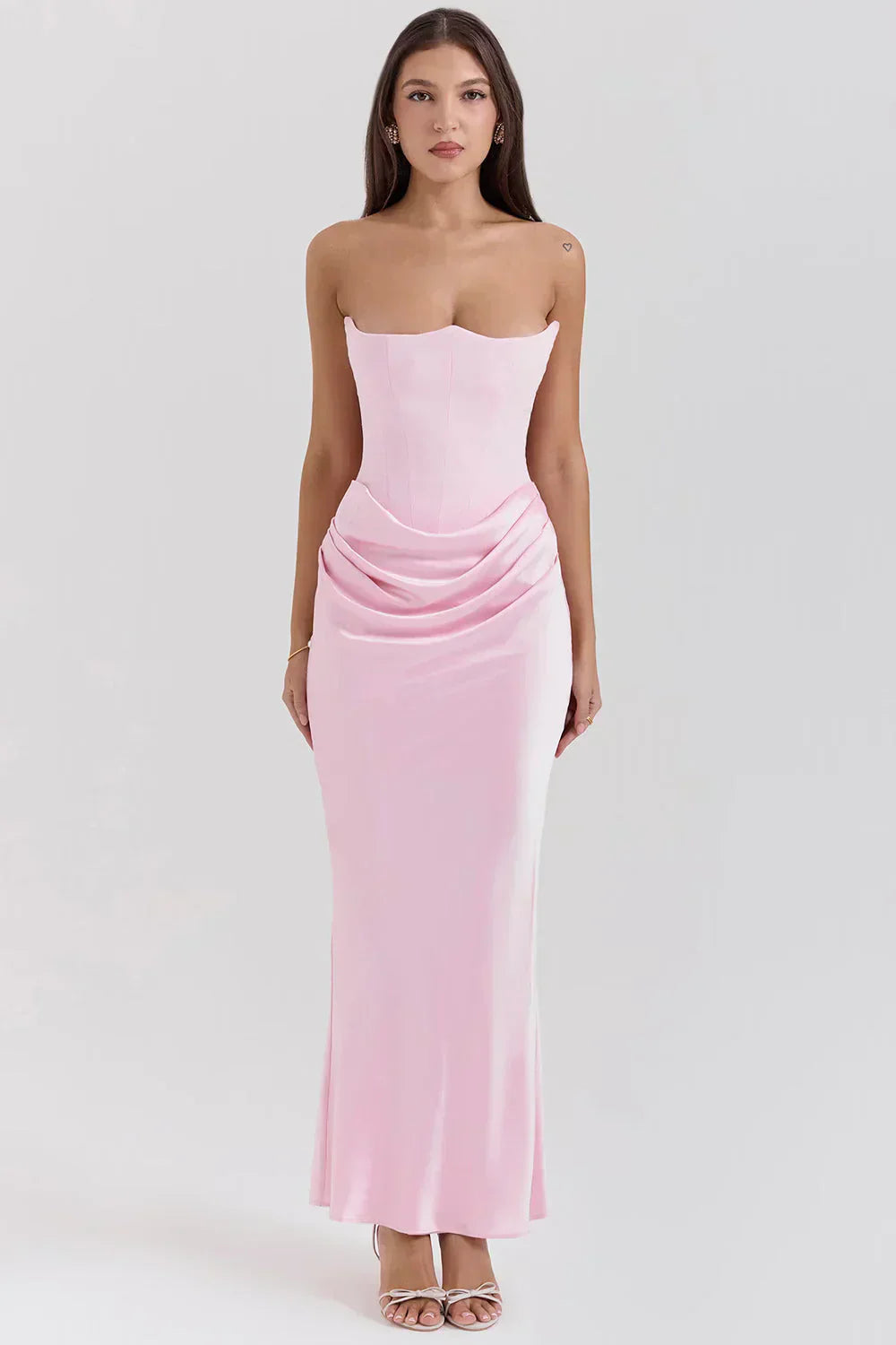 Pamela | Long Strapless Dress