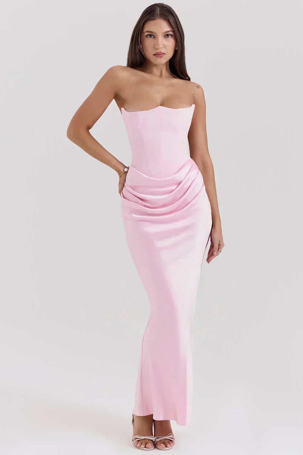 Pamela | Long Strapless Dress