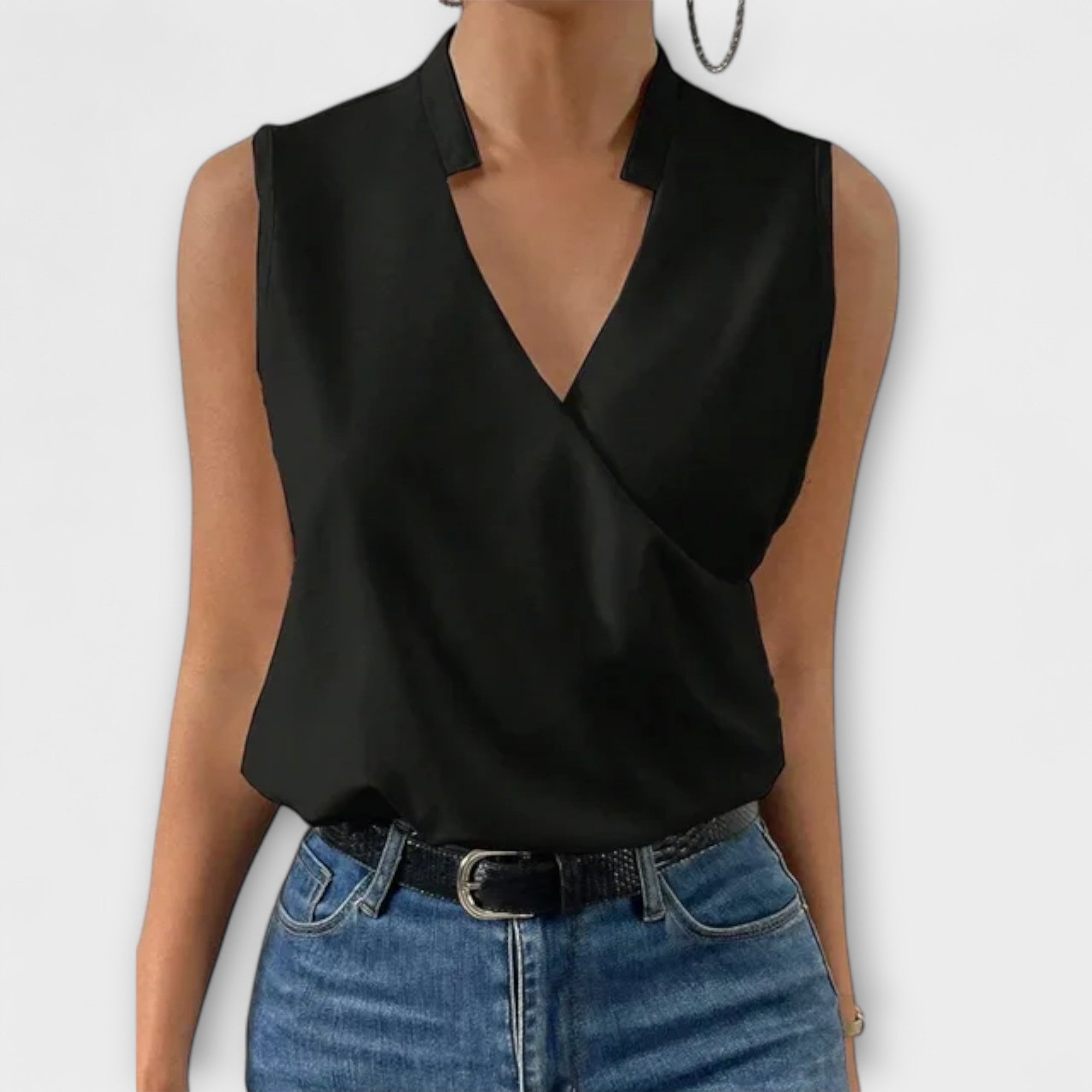 Loretta | Sophisticated V-Neck Top